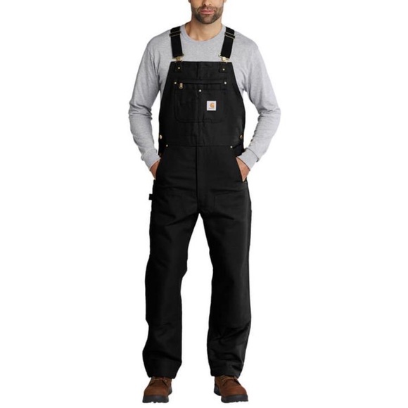 Carhartt Other - Carhartt Duck Bib Overalls | Black | Relaxed Fit | 50x34